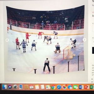 Vintage Hockey Tapestry